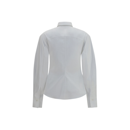 Cotton Blend Shirt With Tie - Image 2