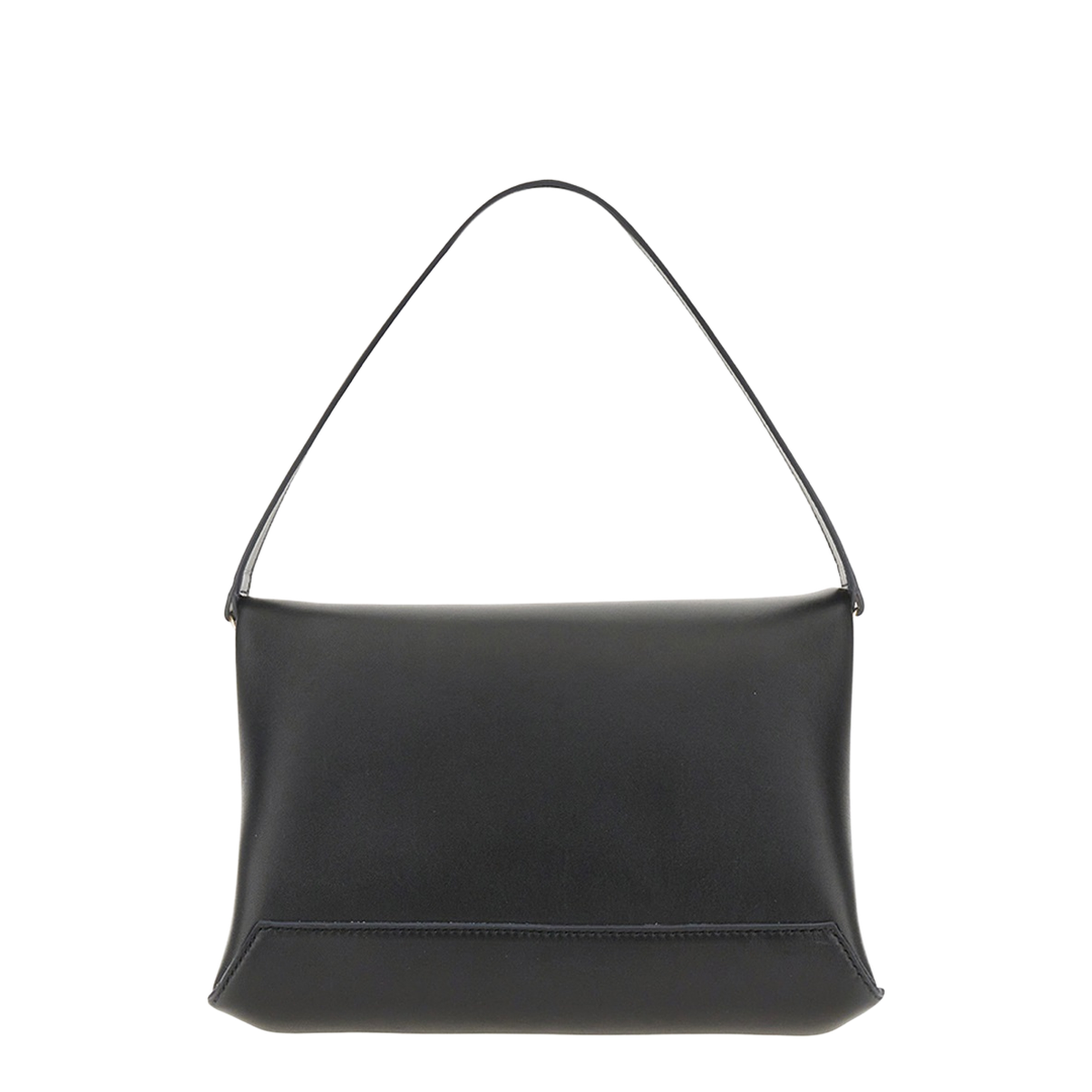 Chain Pouch Nappa Leather Shoulder Bag - Black - Image 5