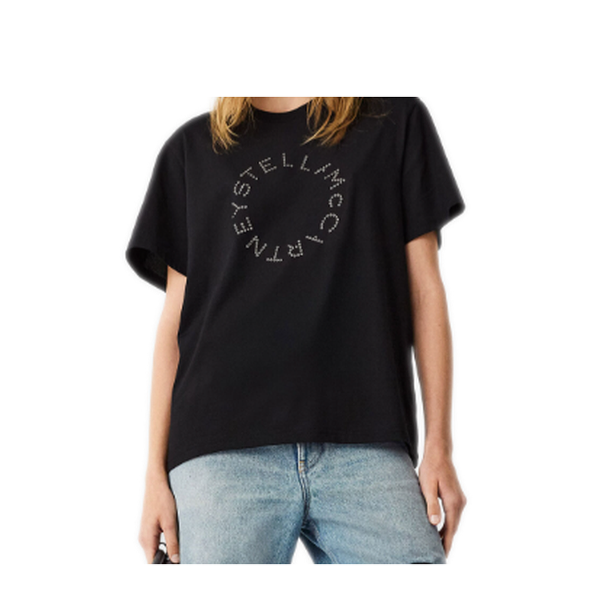 Black Logo-Embroidered Boyfriend T-Shirt - Image 3