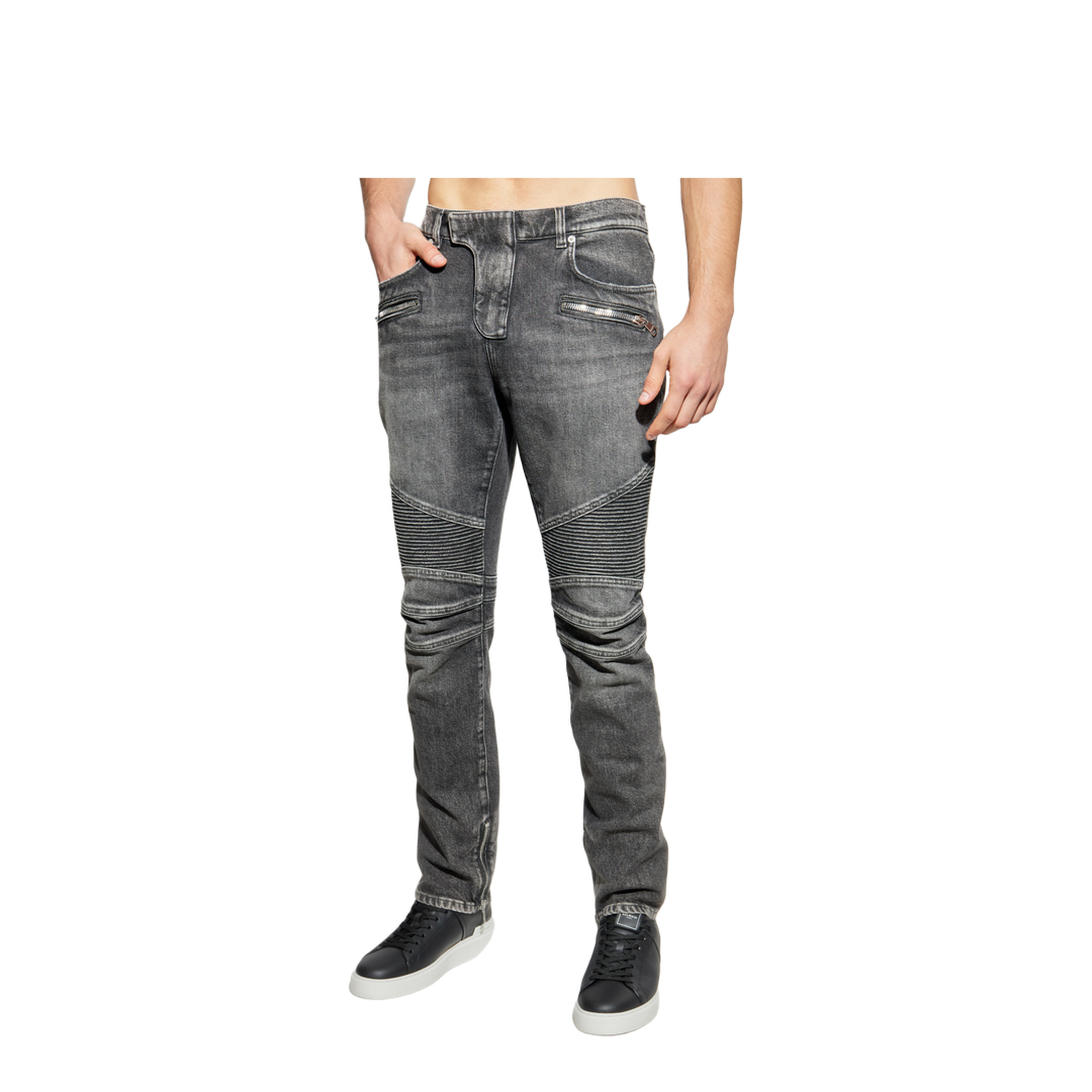 Slim-fit Biker Trousers Denim - Image 5