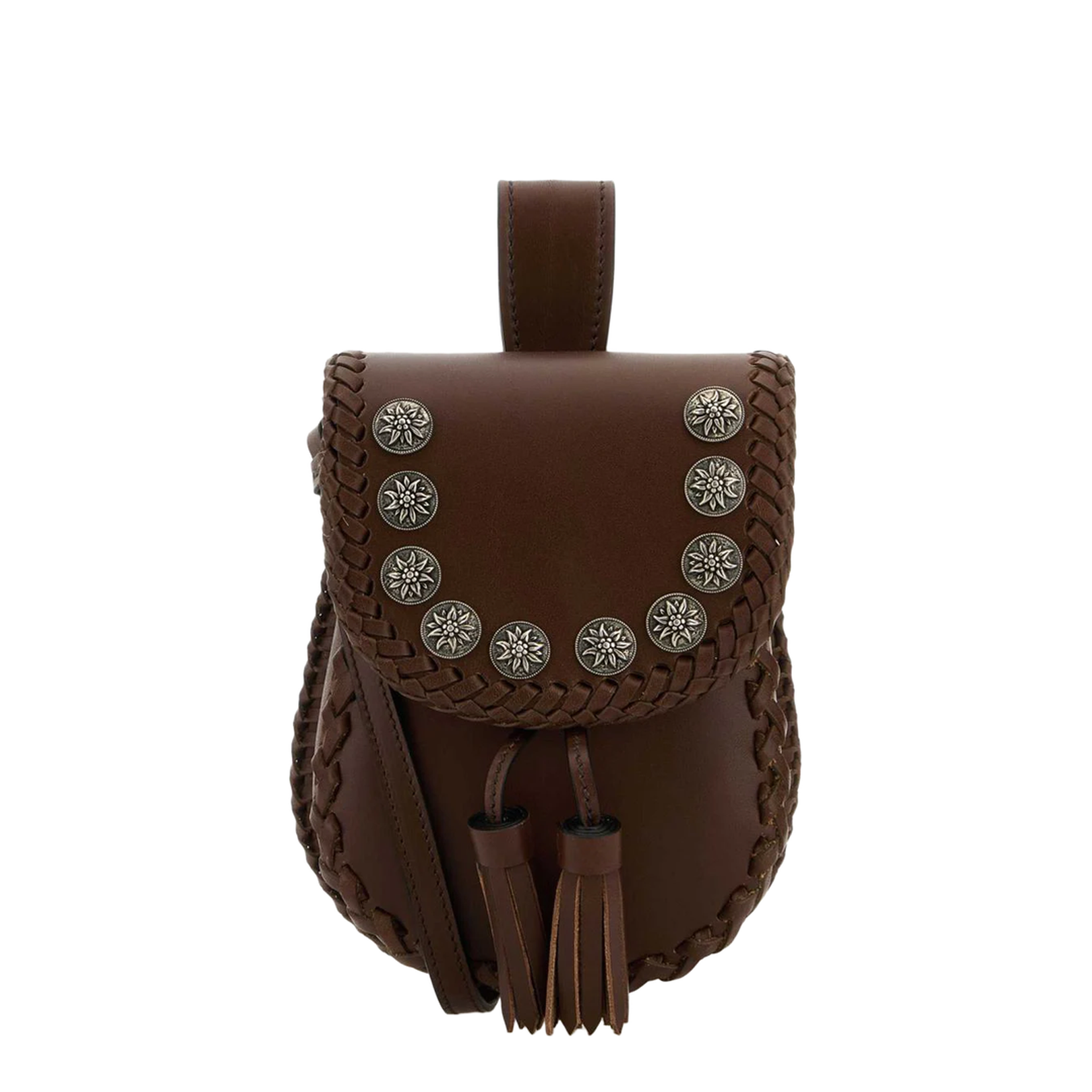 Brown Leather Crossbody Bag - Image 1