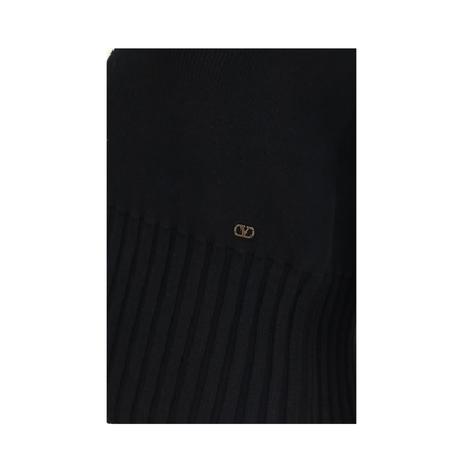 Bicolor V-Neck Cardigan - Image 3