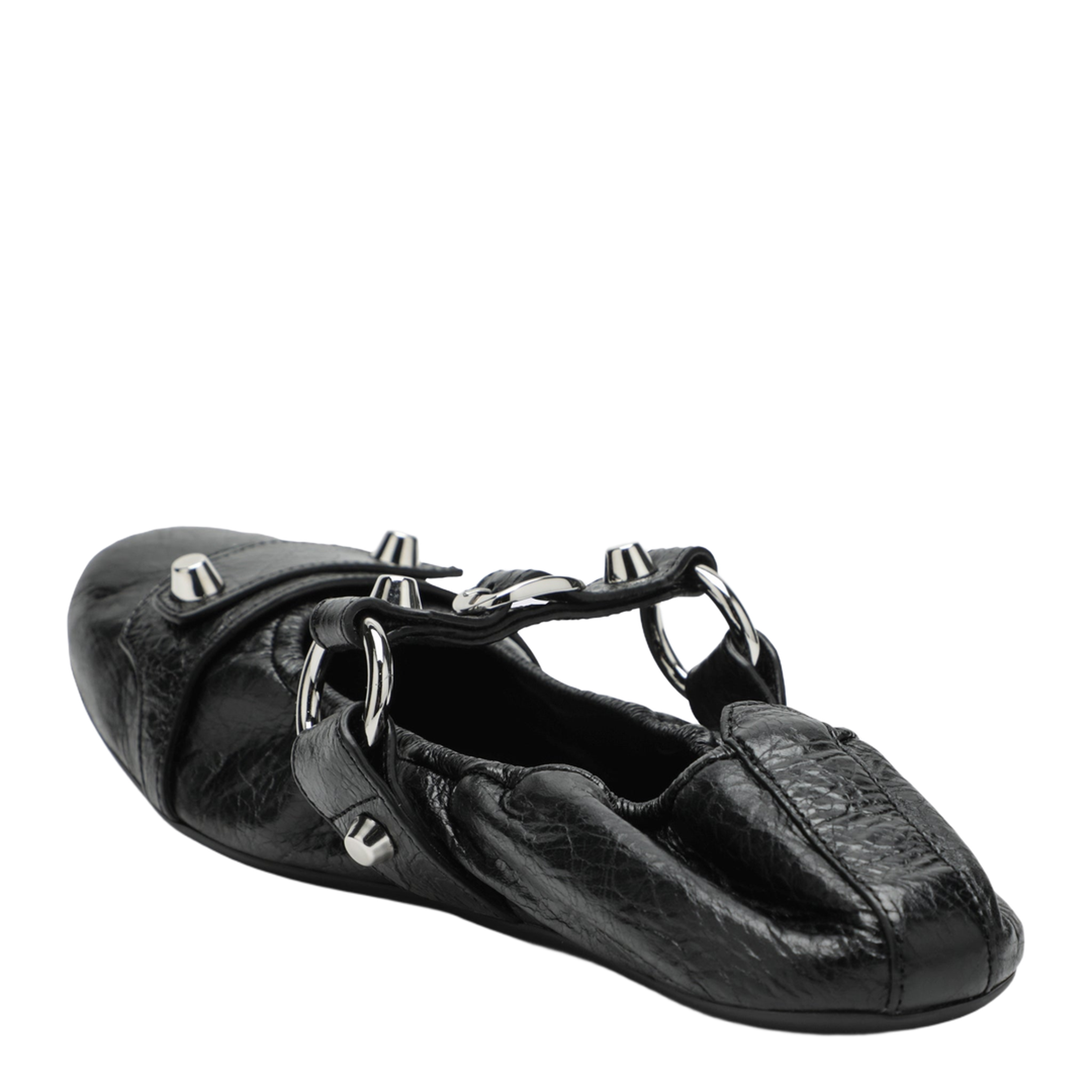 City Ballerina in Black/Silver - Image 2