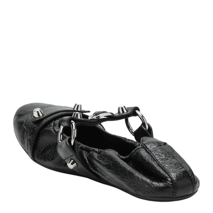 City Ballerina in Black/Silver - Image 2