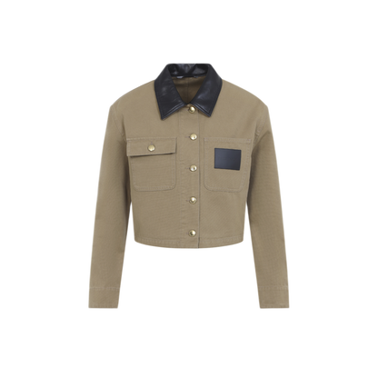 Heavy Cotton Cropped Jacket - Image 2