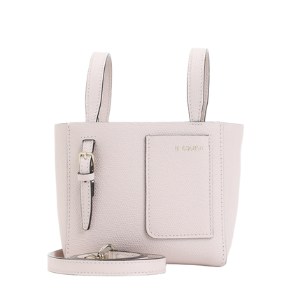 Micro Leather Bucket Bag Pink - Image 1