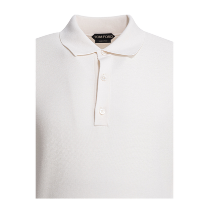 Silk And Cotton Pique Polo Shirt - Image 3