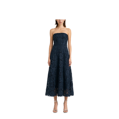 3D Lace Flared Midi Dress - Image 2