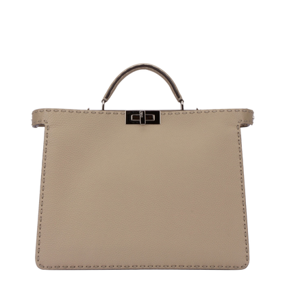 Peekaboo ISeeU Medium
Grey Leather Bag - Image 1