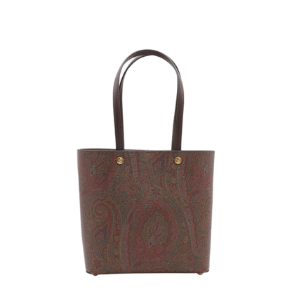 Essential Medium Jacquard Cotton Tote Bag - Brown - Image 6