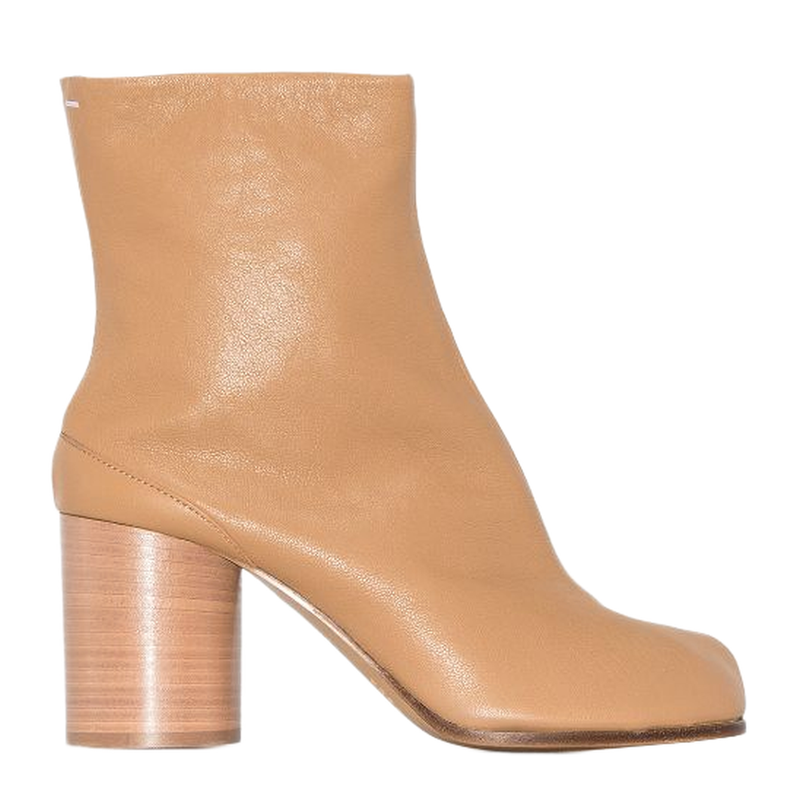 Brown Leather Tabi Ankle Boots - Image 9