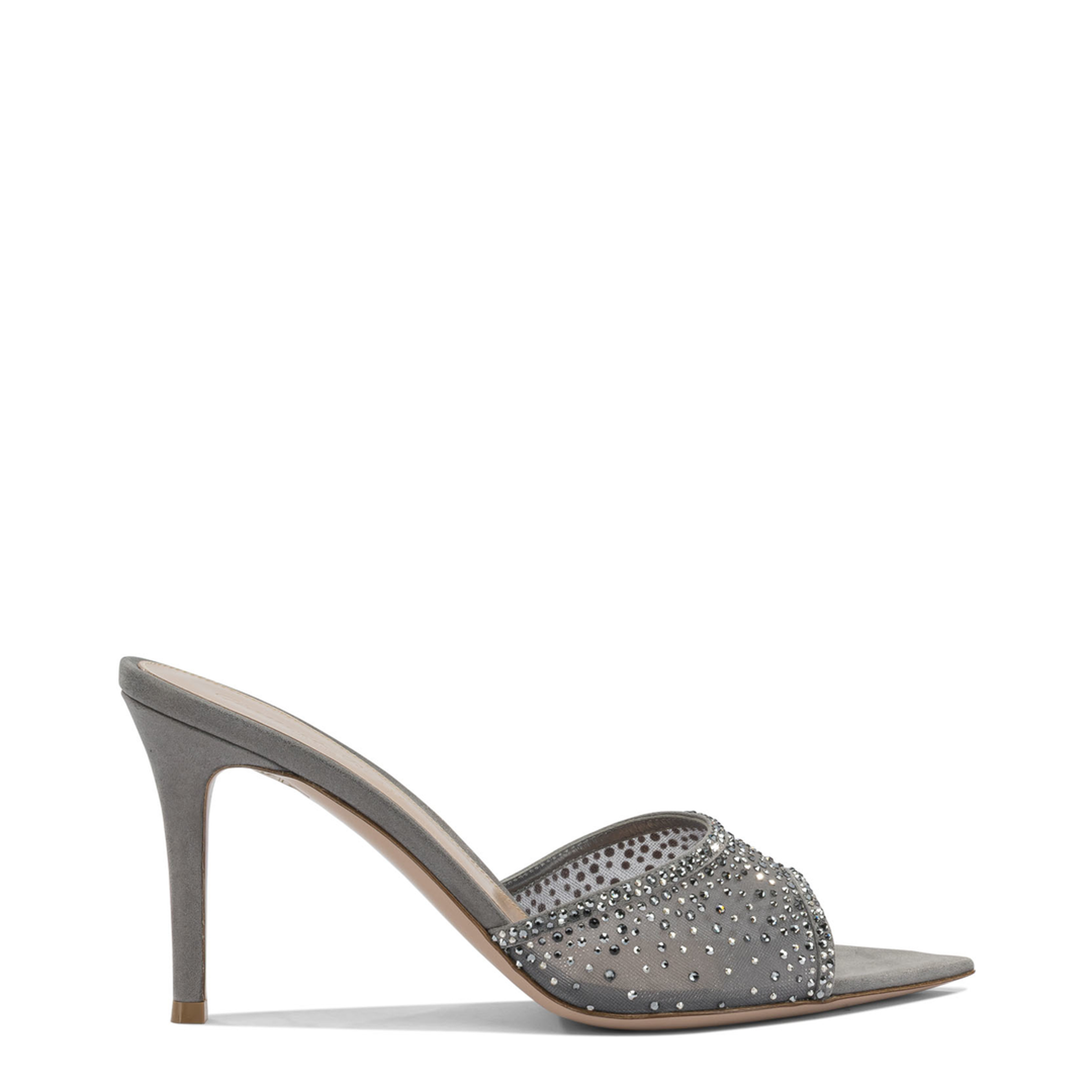 Rania Crystal-Embellished Heeled Mules - Image 1