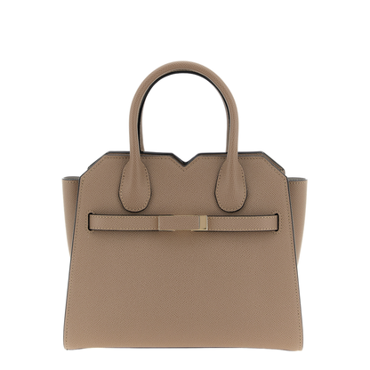 Milano Mini Calfskin Top-Handle Bag - Sahara Brown - Image 1