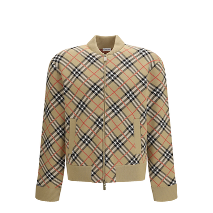 Vintage Check Zip Cardigan - Image 1