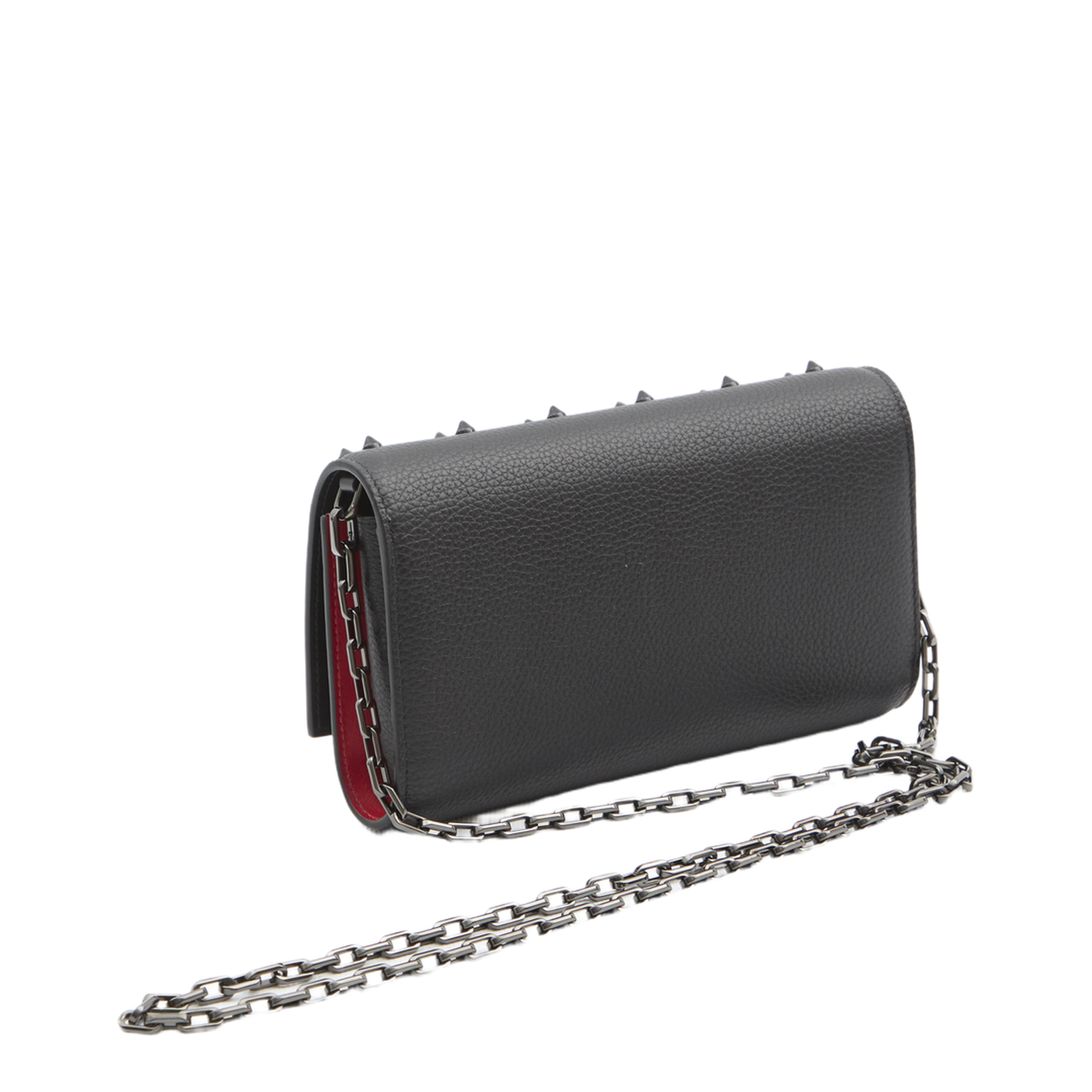Paloma Leather Clutch Bag - Black - Image 2