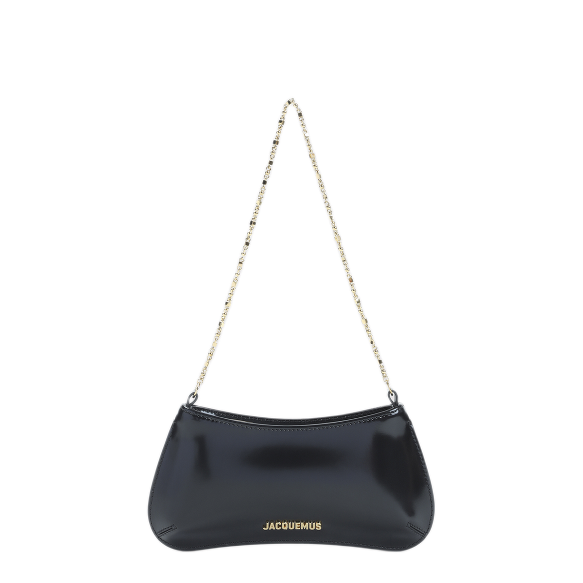 Le Petit Bisou Chaîne Calf Leather Shoulder Bag - Black - Image 3