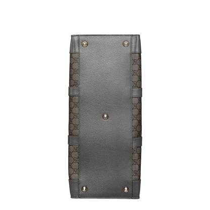 Ophidia Large Canvas Shopper Bags - Gray - Image 4