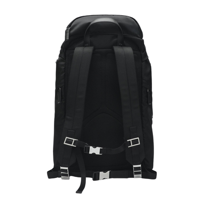 Re-Nylon Saffiano Leather Backpack - Black - Image 2
