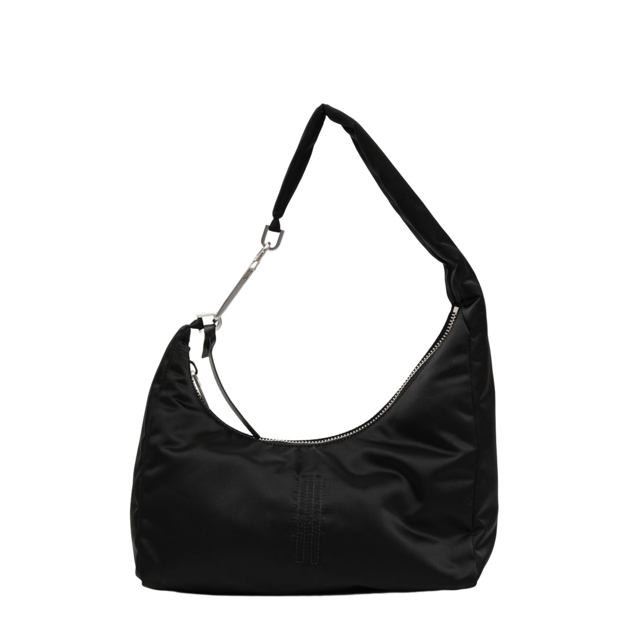 Gemini Small Lamb Leather Shoulder Bag - Black - Image 1