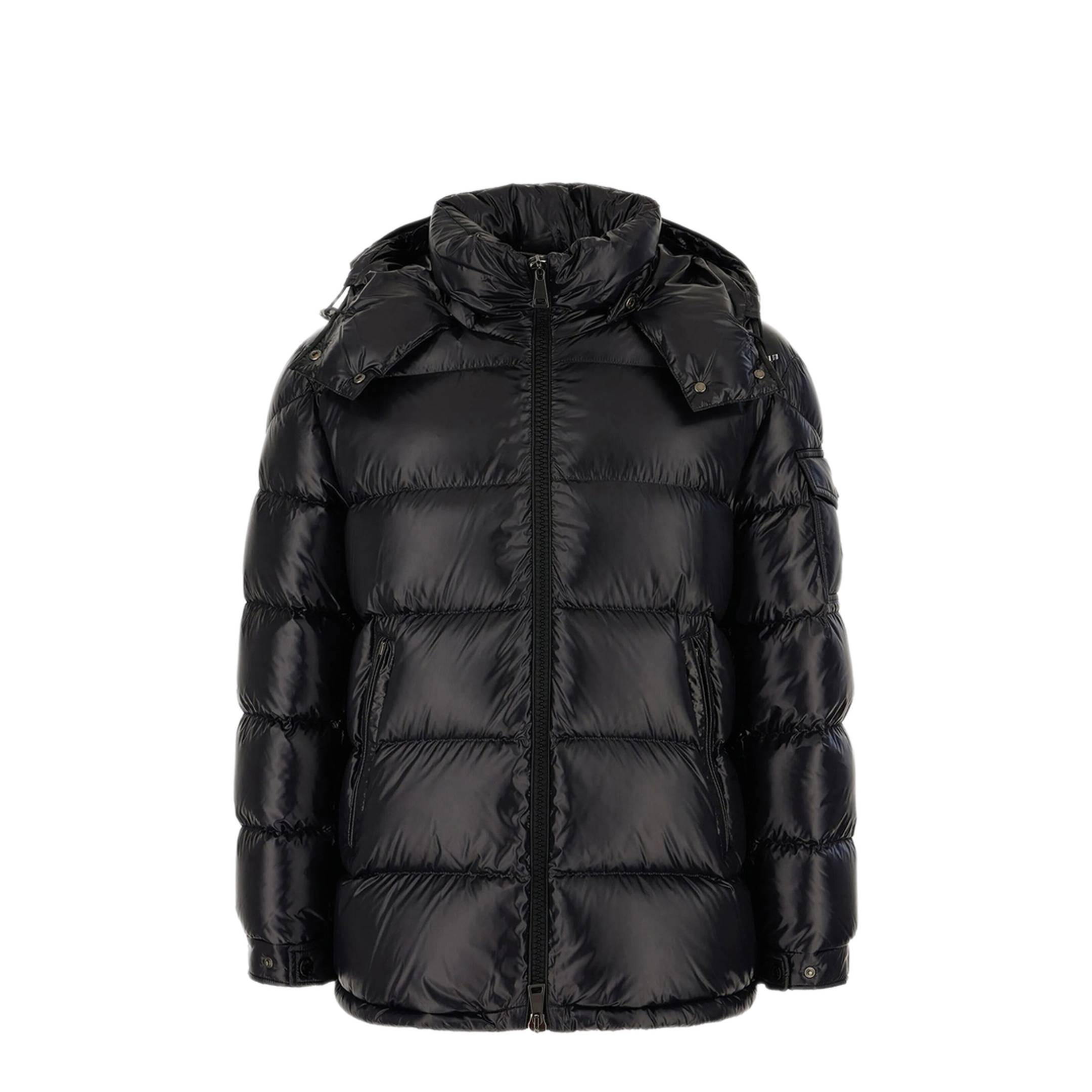 Hooded Short Down Jacket - Image 1