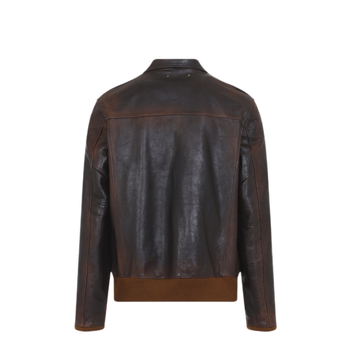 Leather Bomber Jacket - Image 4