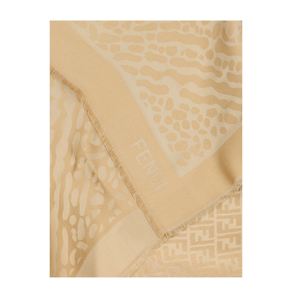 Shawl Wool and Silk Brown - Image 2