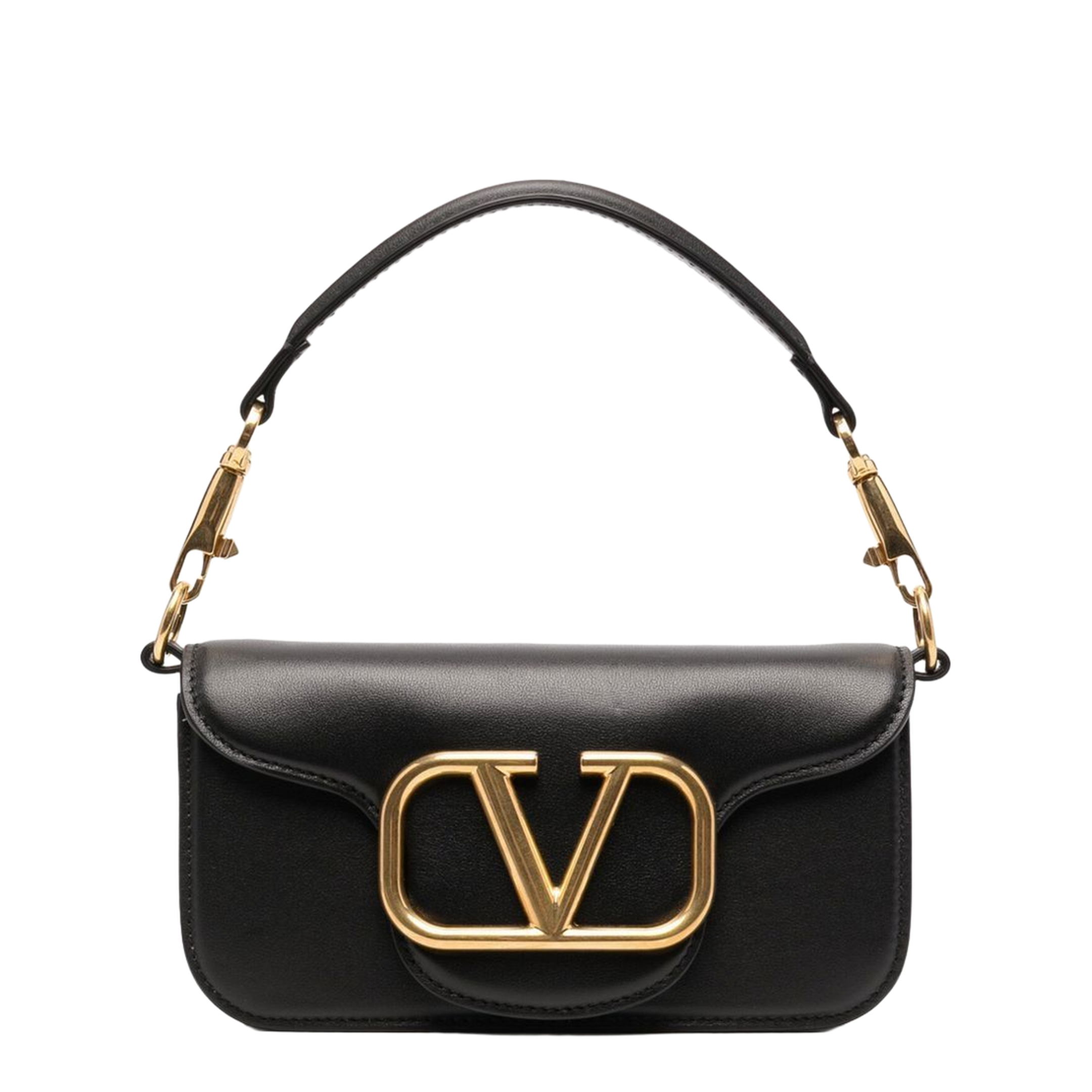 Locò Small Calfskin Shoulder Bag - Black - Image 5