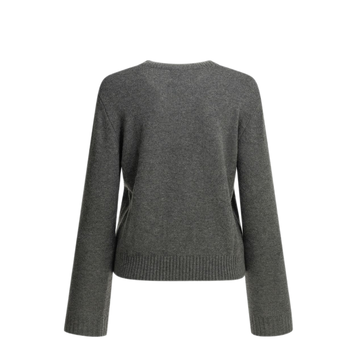 Cashmere Crewneck Sweater Dark Grey - Image 4