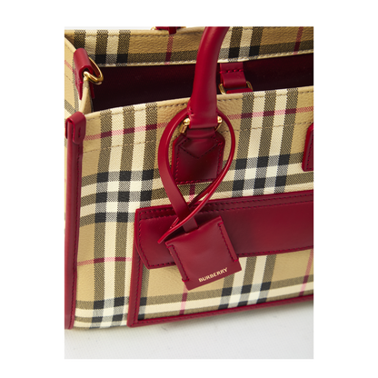 Freya Mini Canvas Tote Bag - Ruby Red - Image 4