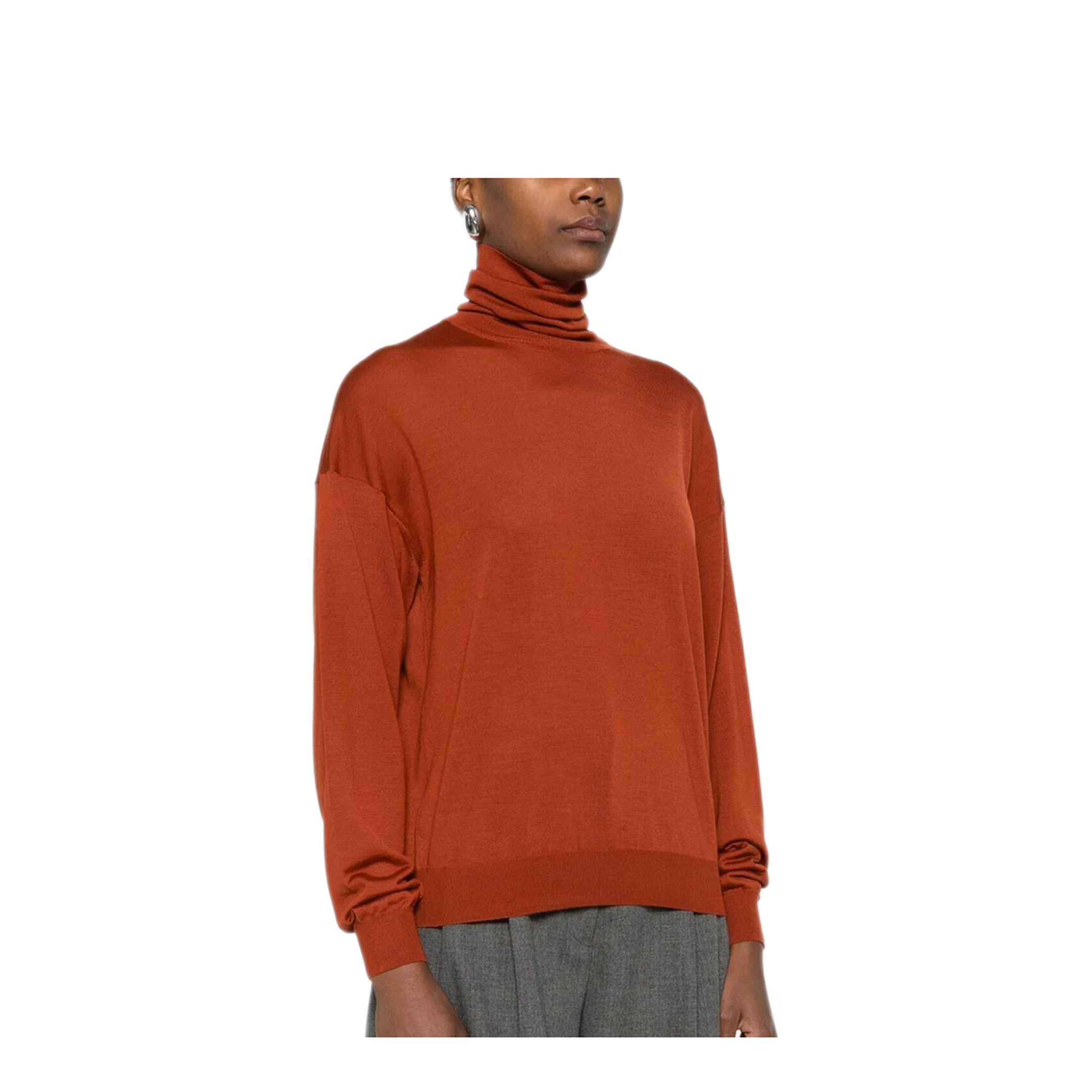 Roll-Neck Wool Sweater - Image 7