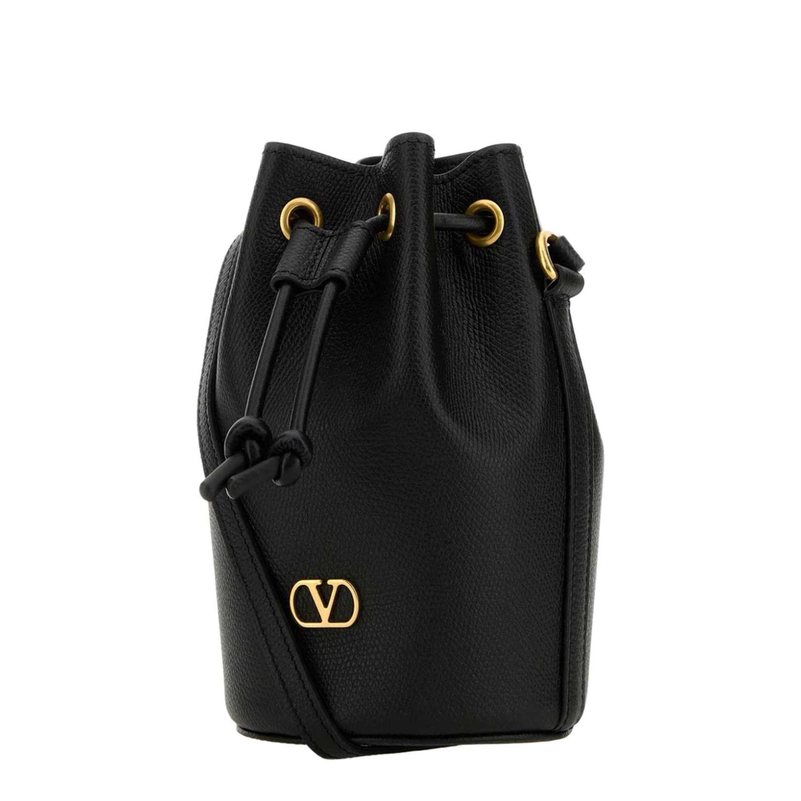 Mini Leather Bucket Bag - Image 2