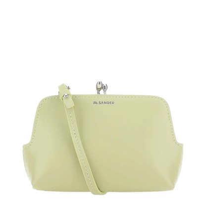 Pastel Green Leather Micro Goji Crossbody Bag - Image 1