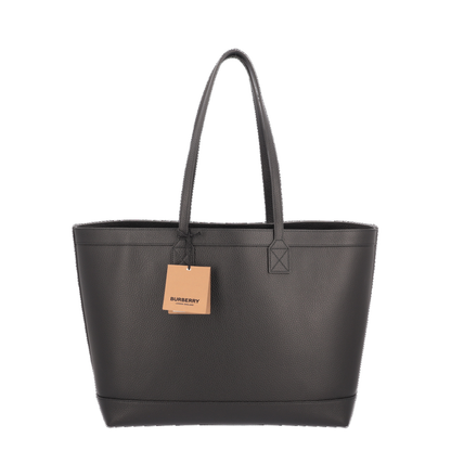Medium Grainy Leather London Tote Bag - Image 5