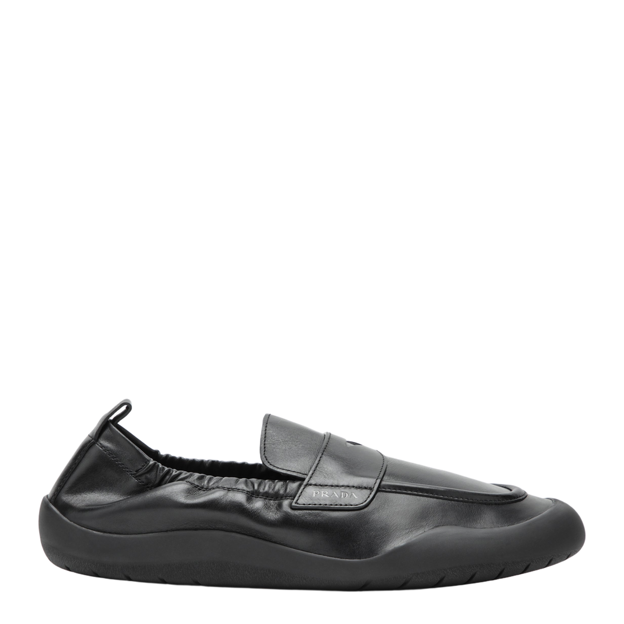 Black Leather Speedrock Loafers - Image 1