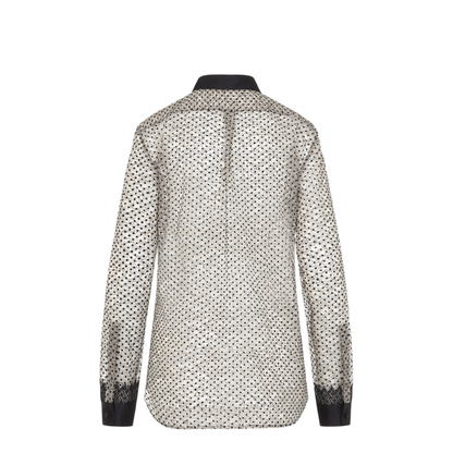 Flock Polka Dot Shirt - Image 4