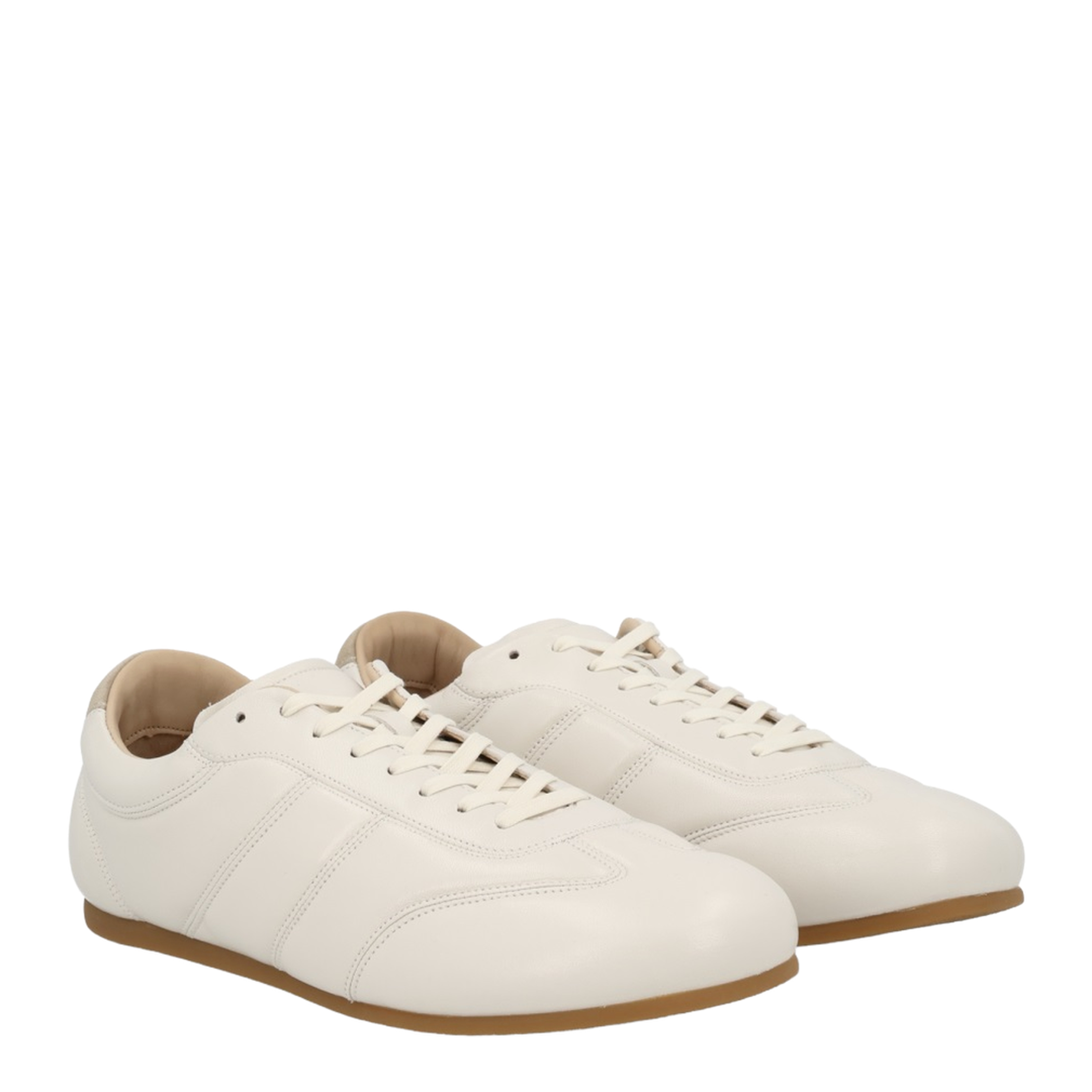White Leather Sneakers - Image 2