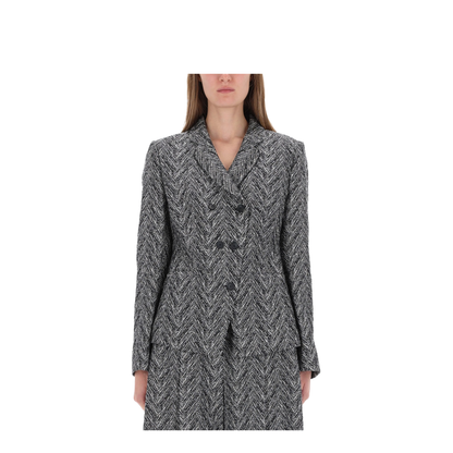 Herringbone Tweed Blazer - Image 1