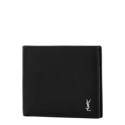 Tiny Cassandre East/West Wallet in Grained Leather (Black) - Image 4