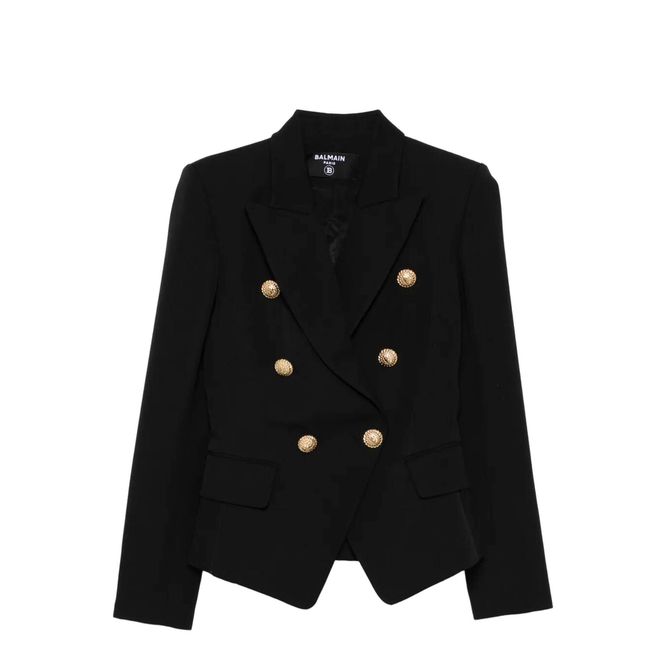 Double-Breasted Wool Fitted Jacket - Image 1
