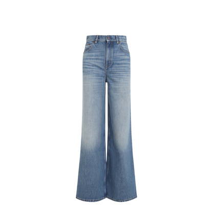 High-Rise Wide-Leg Jeans - Image 1