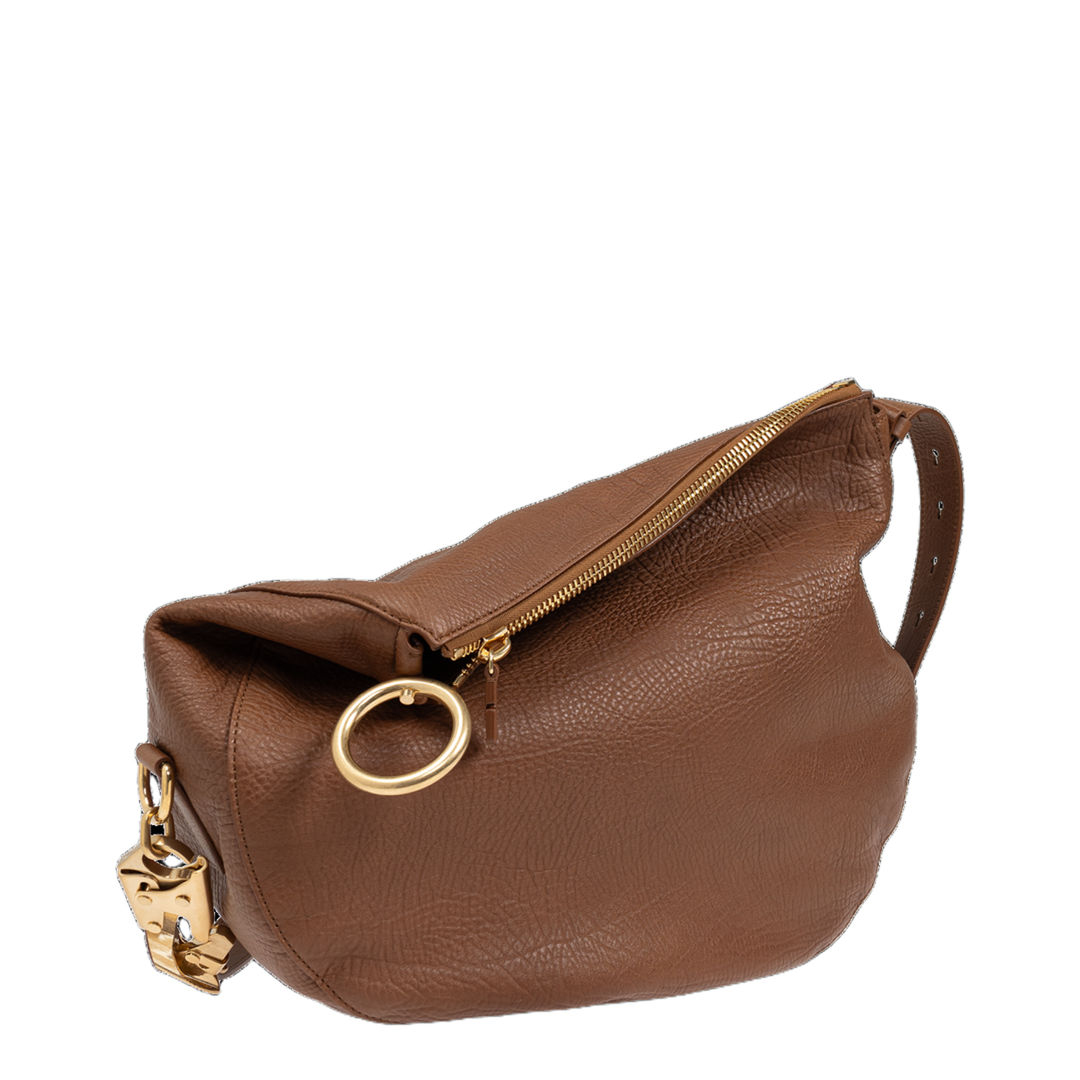 Knight Medium Calf Leather Shoulder Bag - Hazel - Image 4