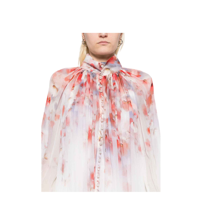 Crush Blouse With Floral Print - Image 2