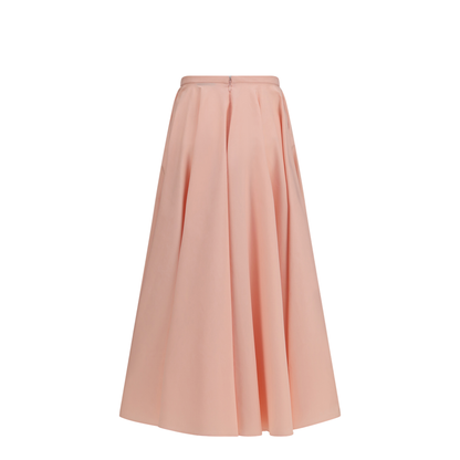 Long Circular Skirt in Cotton Poplin - Image 2