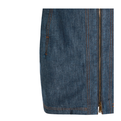 Navy Blue Chambray Dress - Image 7