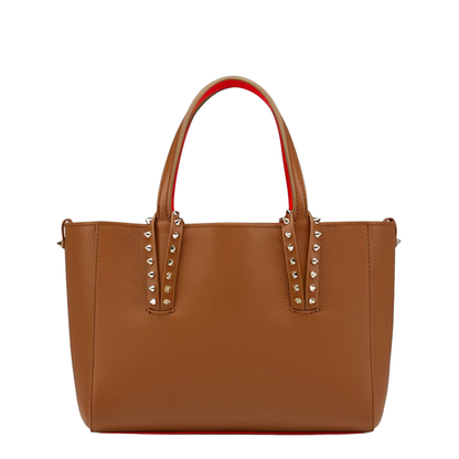 Grained Calf Leather Tote Bag - Cuoio - Image 1
