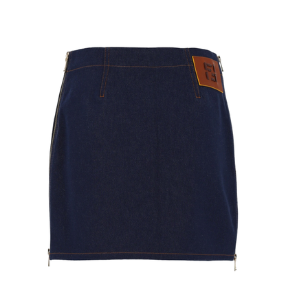 Navy Blue Mini Skirt - Image 3