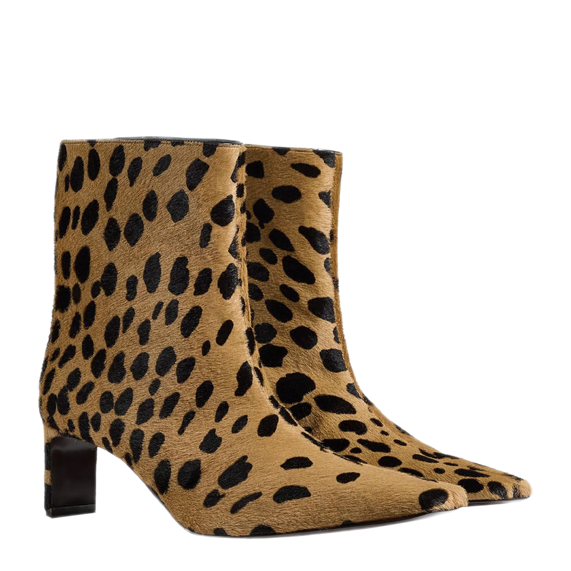 ONA 55 Ankle Boots in Printed Haircalf - Image 2