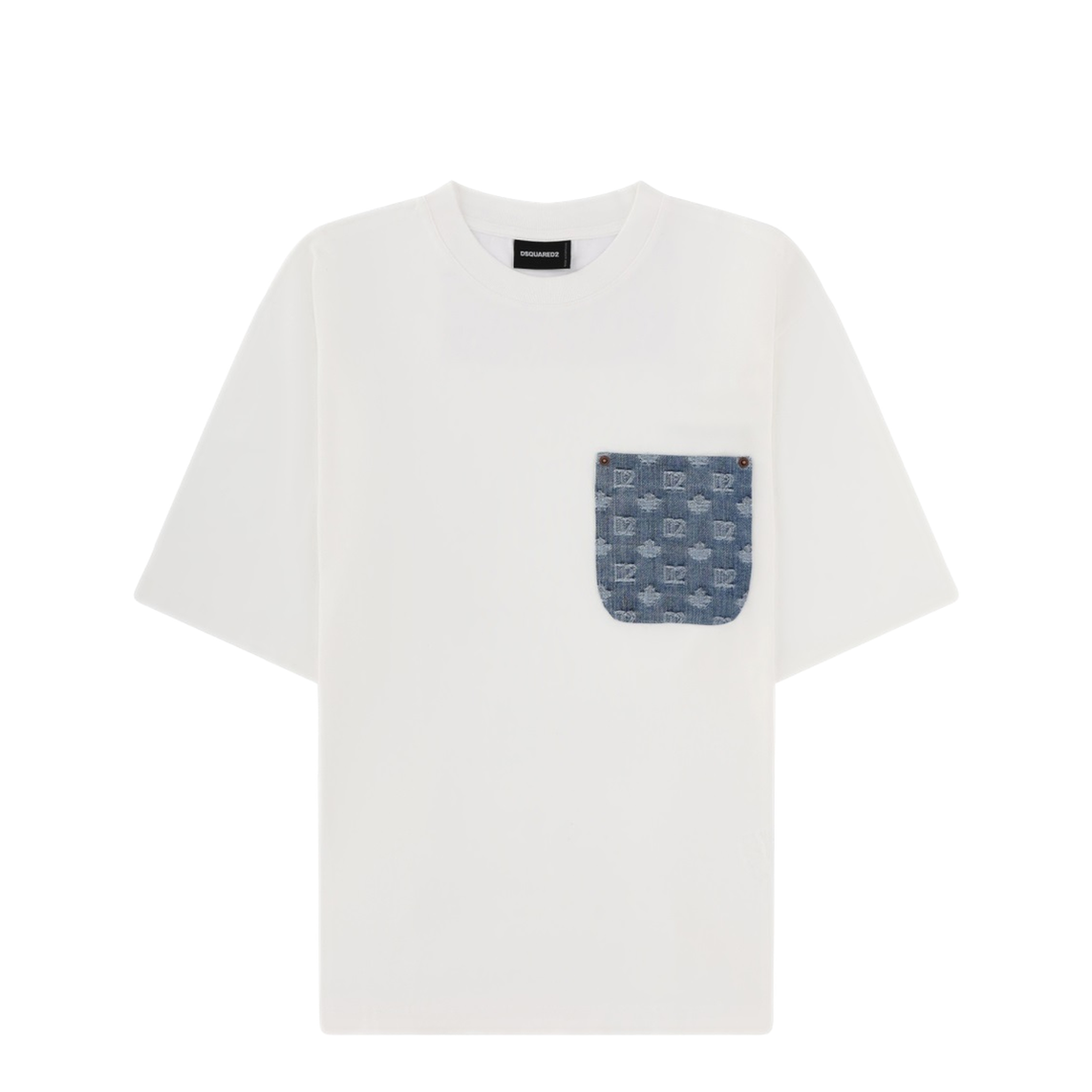 T-Shirt with Logo Pocket - Image 1
