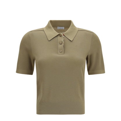 Knit Polo with Check Trim - Image 1