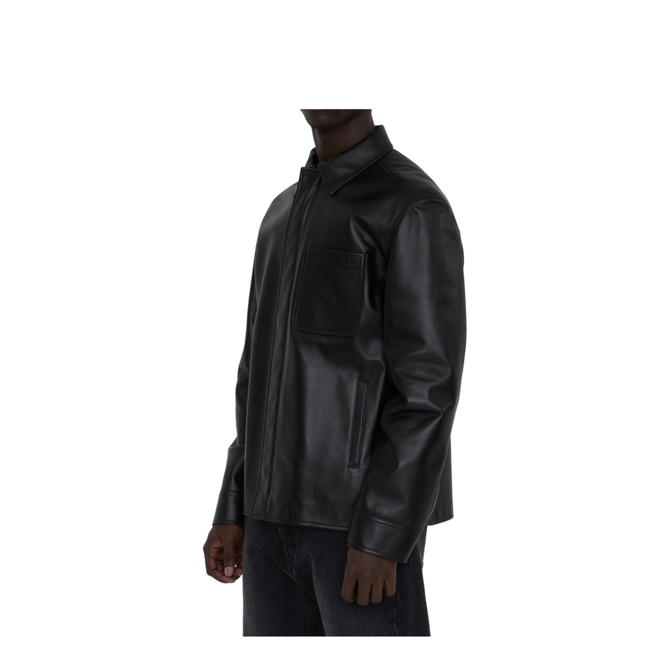 Overshirt in Lambskin Nappa - Image 2